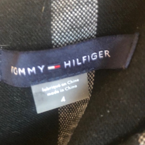 NWT Tommy Hilfiger Black and White Plaid Dress - Picture 4 of 6